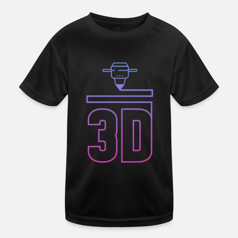 Impression 3D – Géométrie tridimensionnelle 3D T-shirt sport Enfant