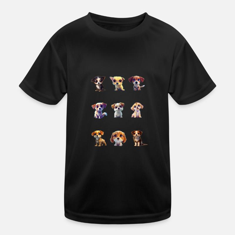 Chiots mignons T-shirt sport Enfant