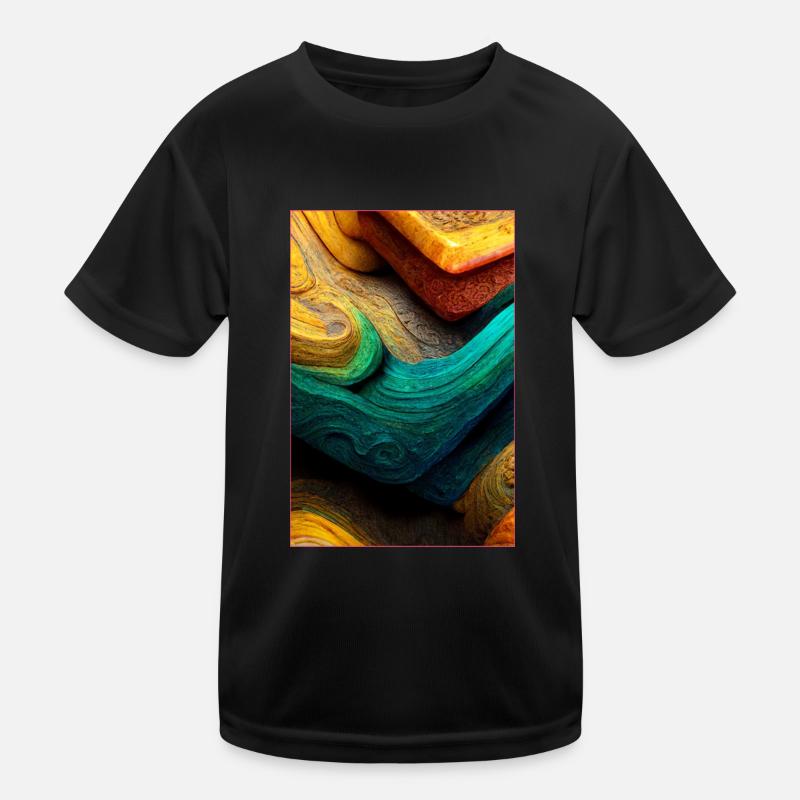 Abstract 3D Surface Background Kinder Funktions-T-Shirt