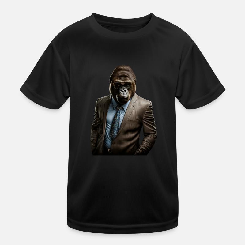 Herr Gorilla Kinder Funktions-T-Shirt