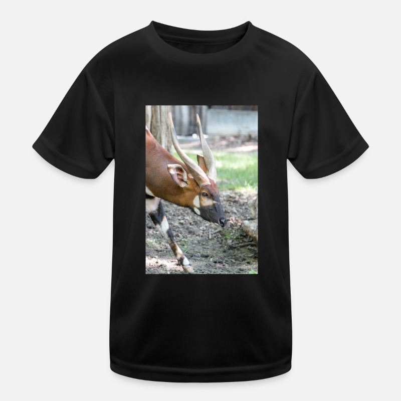 Eastern Bongo (in german Bongo) Tragelaphus euryce Kids Functional T-Shirt