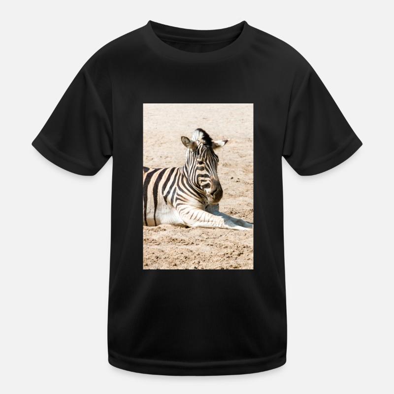 Zebra (in german Zebra or Zebras) Hippotigris Kids Functional T-Shirt