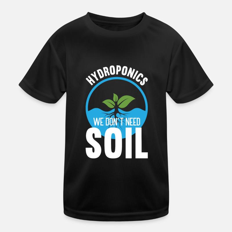 Hydroponik Indoor-Gartenbau Kinder Funktions-T-Shirt