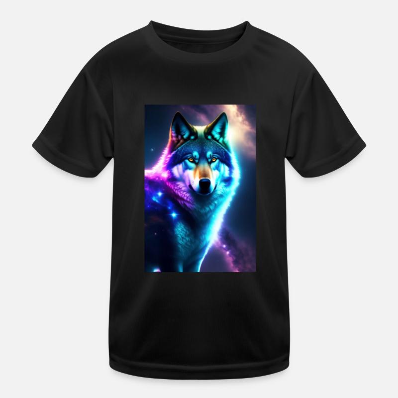 Wolf Kinder Funktions-T-Shirt