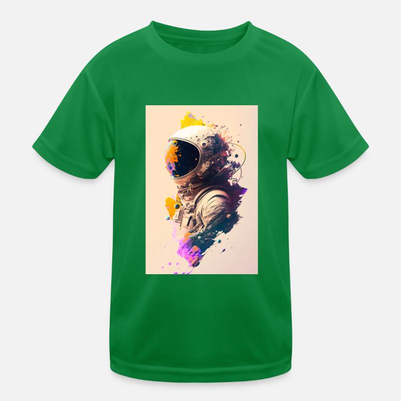 Astronaut painting ZEN Kids Functional T-Shirt