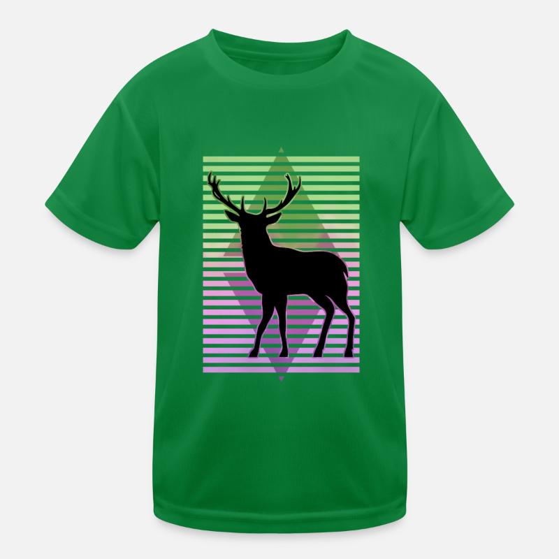 Hirsch Kinder Funktions-T-Shirt