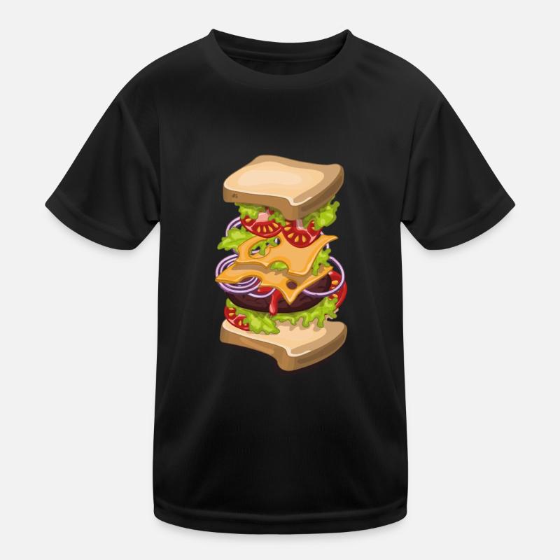 Großer Cheeseburger Kinder Funktions-T-Shirt