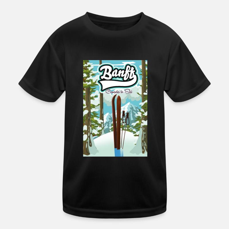 Affiche de voyage Banff Canada T-shirt sport Enfant