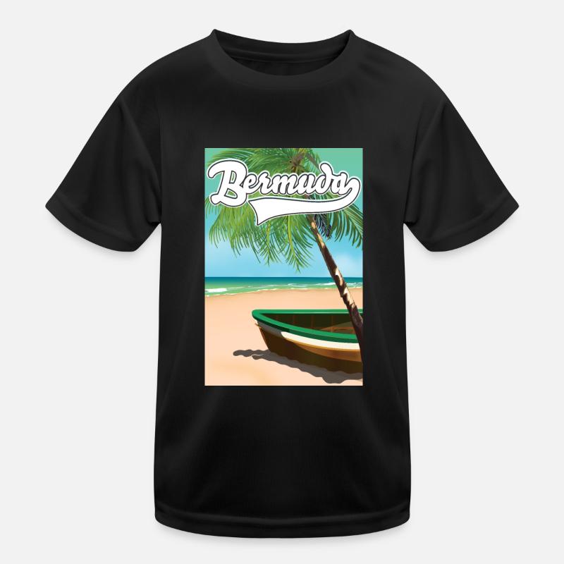 Bermuda Vacation poster Kids Functional T-Shirt
