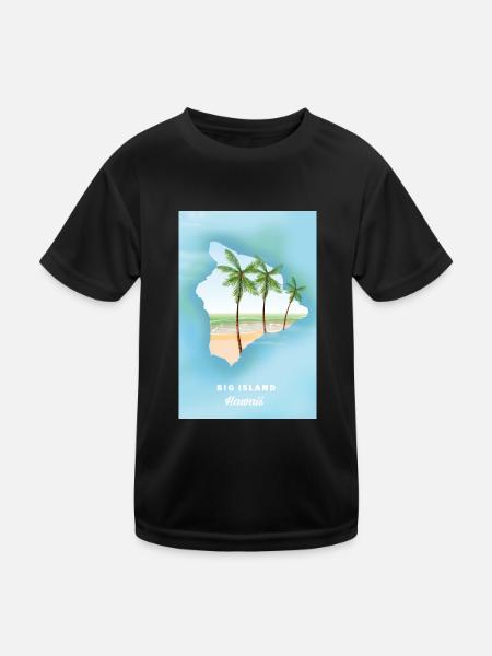 Big Island Hawaii - Kids Functional T-Shirt - black