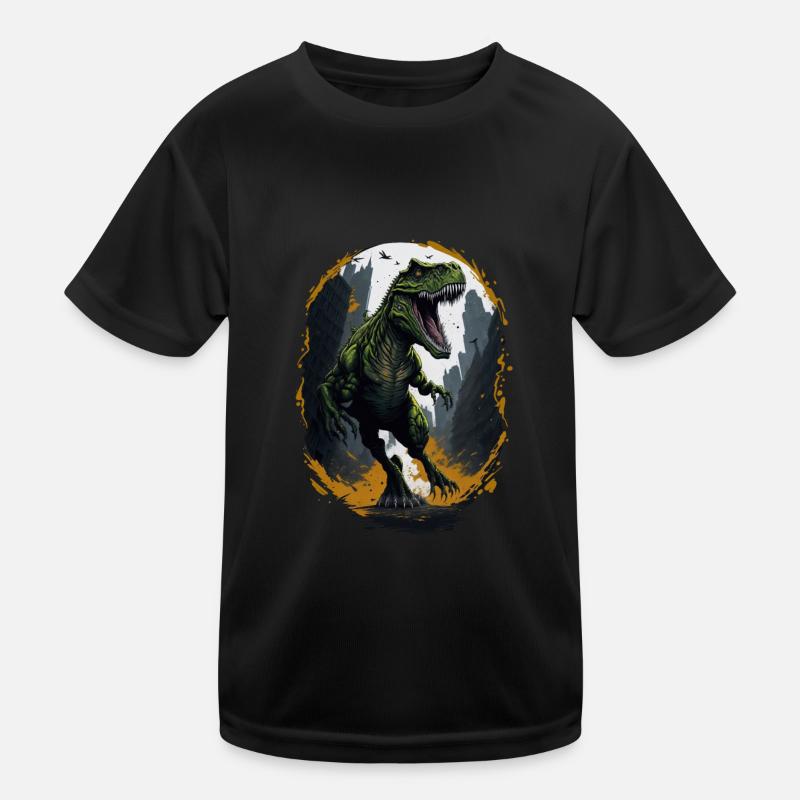 T Rex Dinosaur Kids Functional T-Shirt