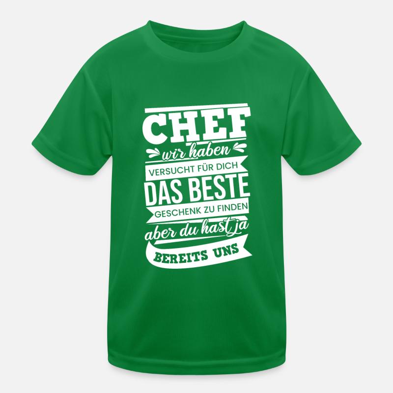 Bester Chef Der Welt Arbeitgeber Arbeit Geschenk B Kinder Funktions-T-Shirt
