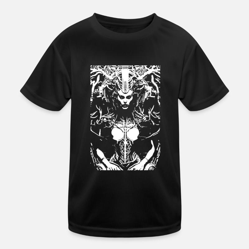 sci fi cyborg woman Kids Functional T-Shirt