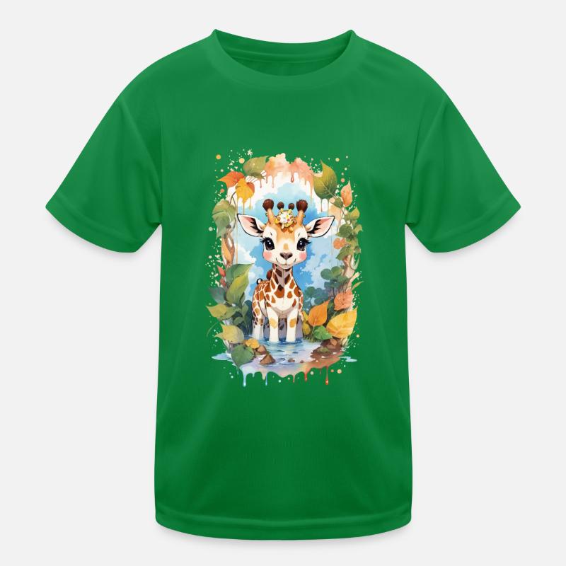Giraffe Kinder Funktions-T-Shirt