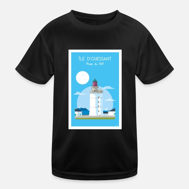 STEIFER LEUCHTTURM - Kinder Funktions-T-Shirt - Schwarz