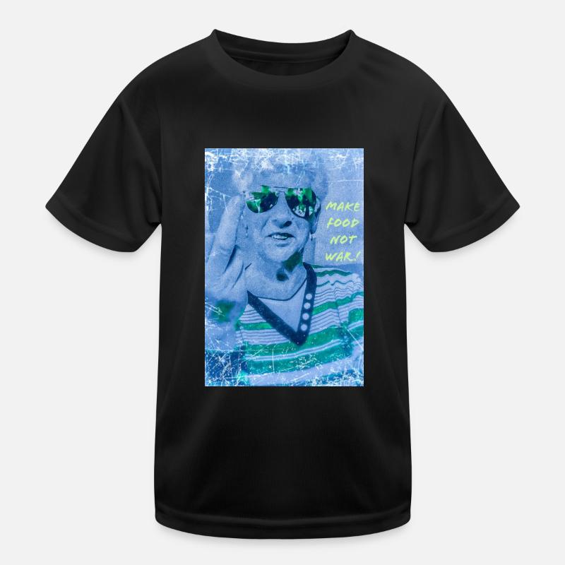 Machen Sie Essen, keinen Krieg! Kinder Funktions-T-Shirt