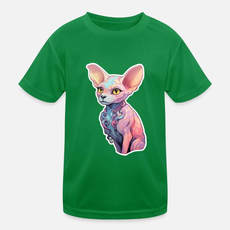 Sphinx Cat Kids Functional T-Shirt