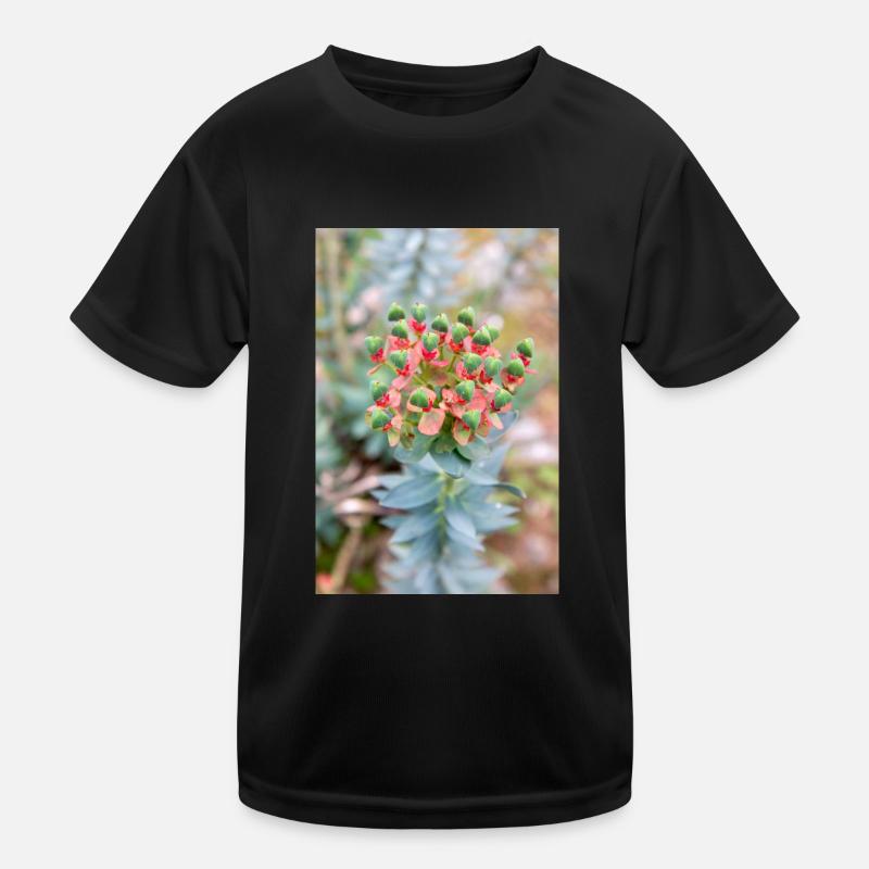 fleur colorée Wolfsmilch (Euphorbia) en fleurs T-shirt sport Enfant