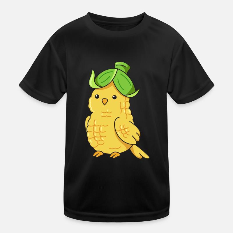 Canary Corn Design for Bird Lovers Kids Functional T-Shirt