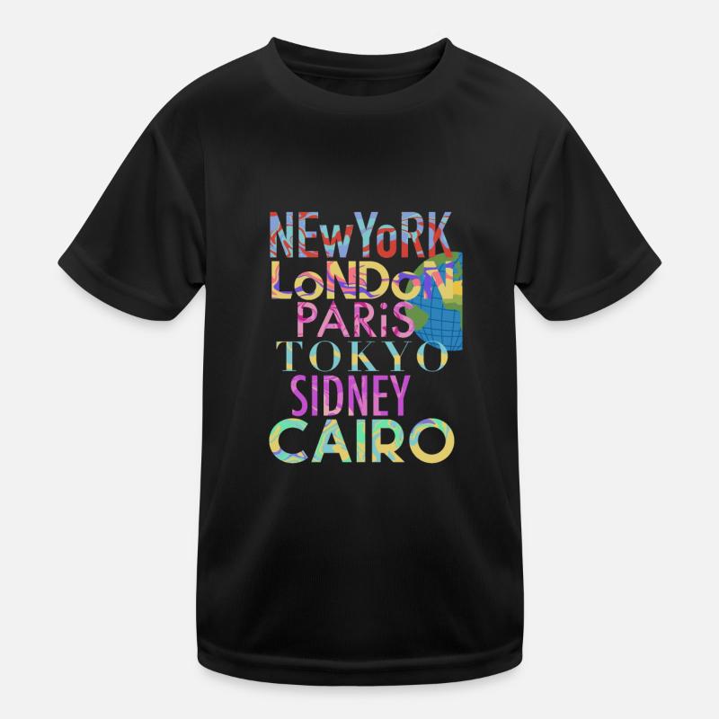 Städte der Welt Kinder Funktions-T-Shirt