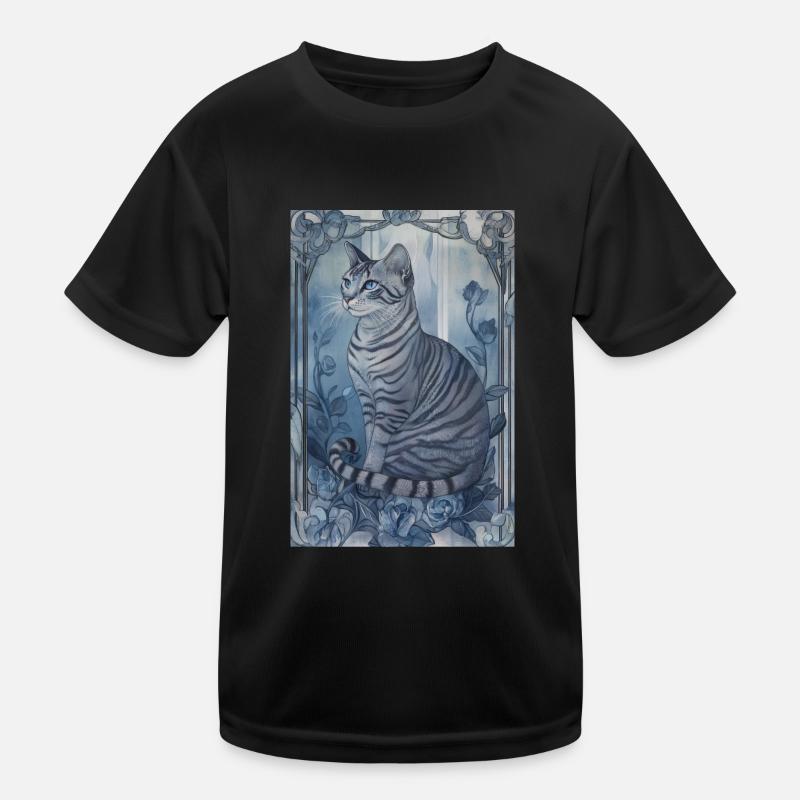 jayfeather häherfeder schöne getigerte Katze grau Kinder Funktions-T-Shirt