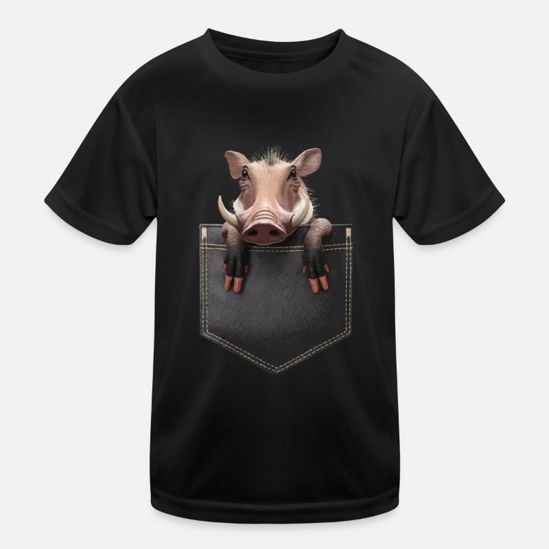 Warzenschwein Kinder Funktions-T-Shirt