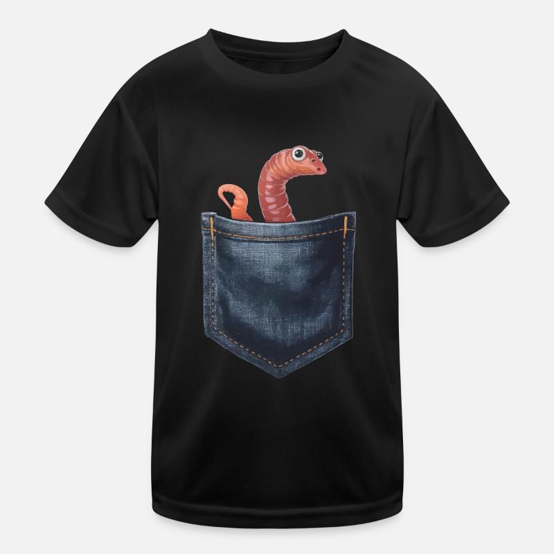 Wurm Kinder Funktions-T-Shirt