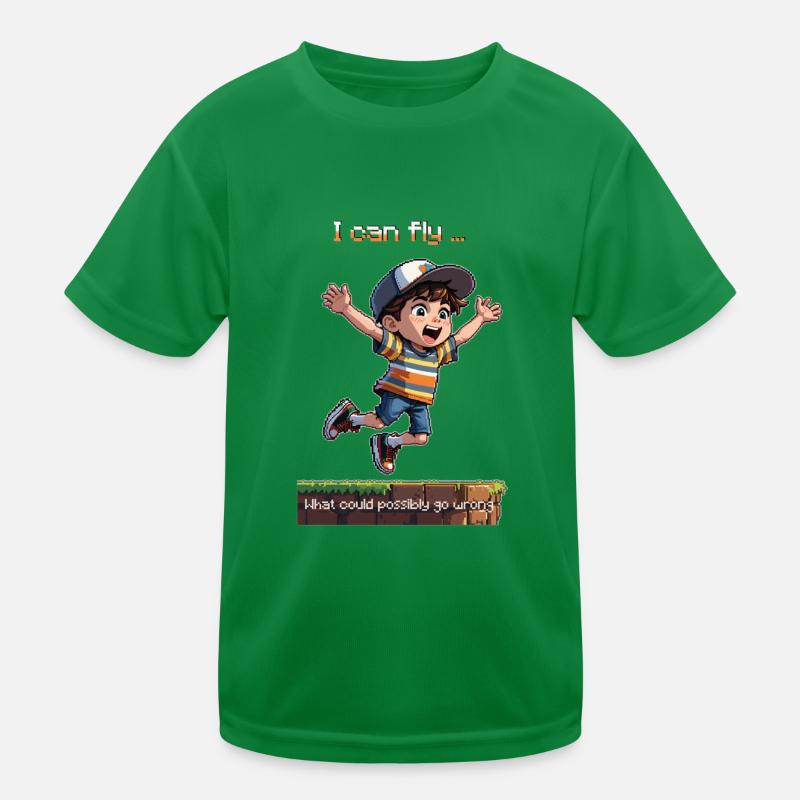 The 8bit Fly Guy Kinder Funktions-T-Shirt