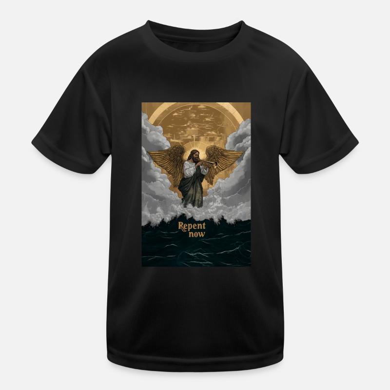 Repentez-vous maintenant Ange chrétien de l’Apocalypse T-shirt sport Enfant