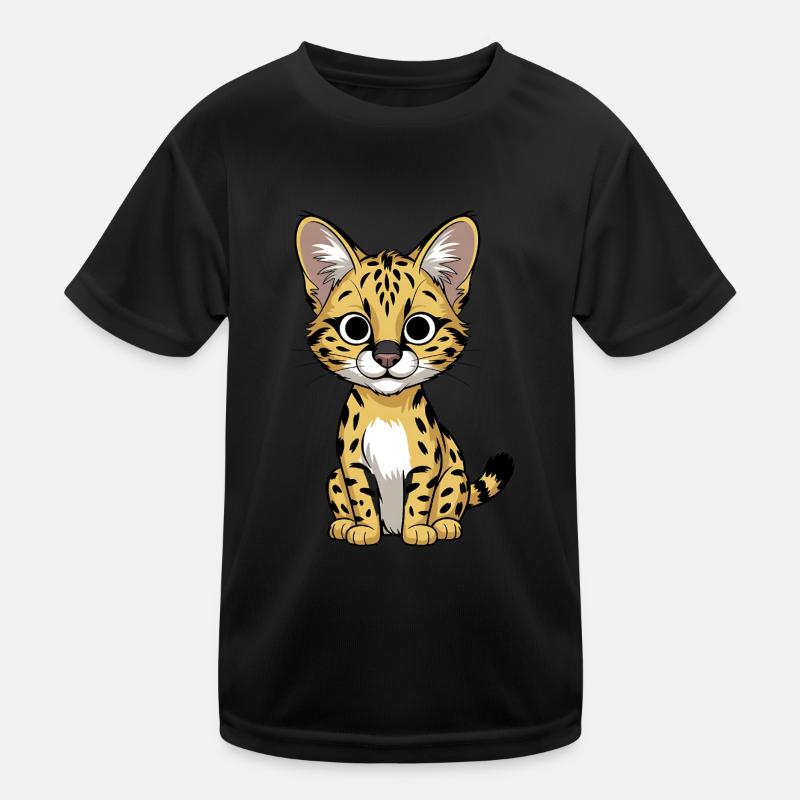 Serval Kinder Funktions-T-Shirt