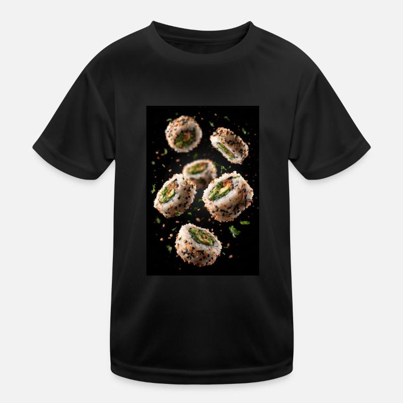 Sesam-Sushi-Rollen-Explosion Kinder Funktions-T-Shirt