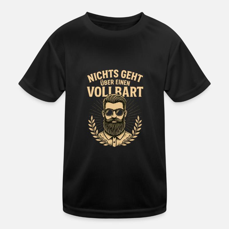Nichts geht ueber einen Vollbart Kinder Funktions-T-Shirt