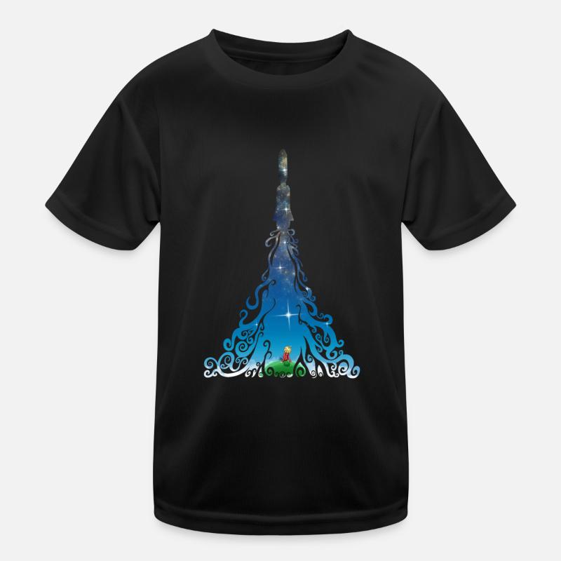Rocket dreams - Kinder Funktions-T-Shirt - Schwarz