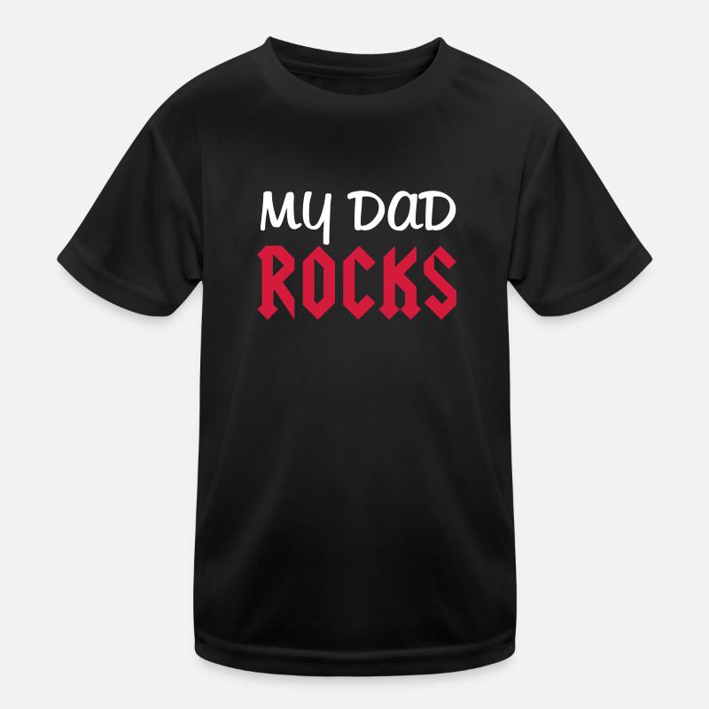 Dad Rocks T-shirt sport Enfant