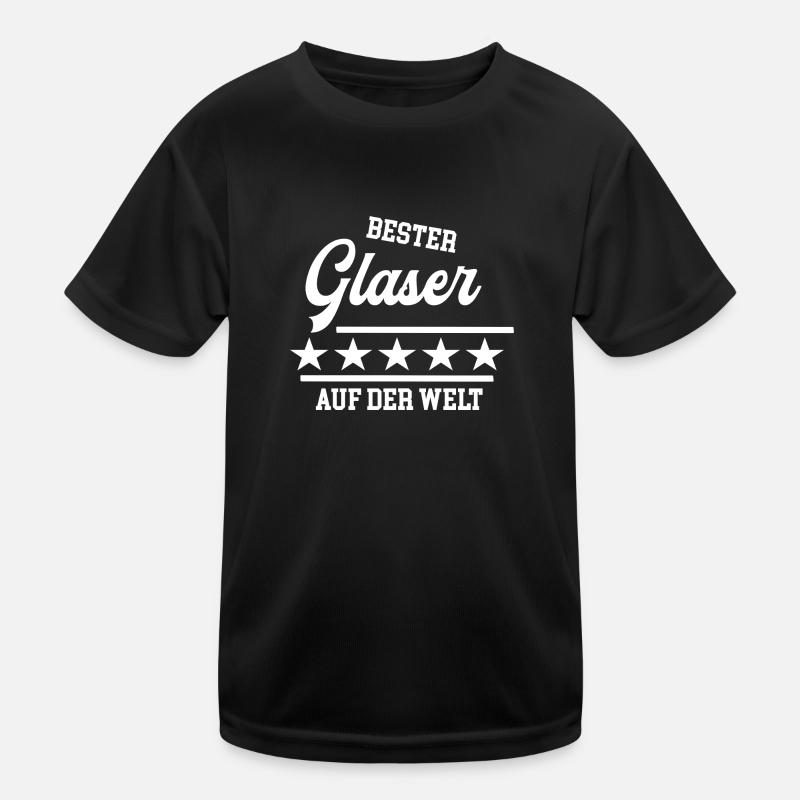 Bester Glaser Weltbester Glasbauer Glaserei Kinder Funktions-T-Shirt