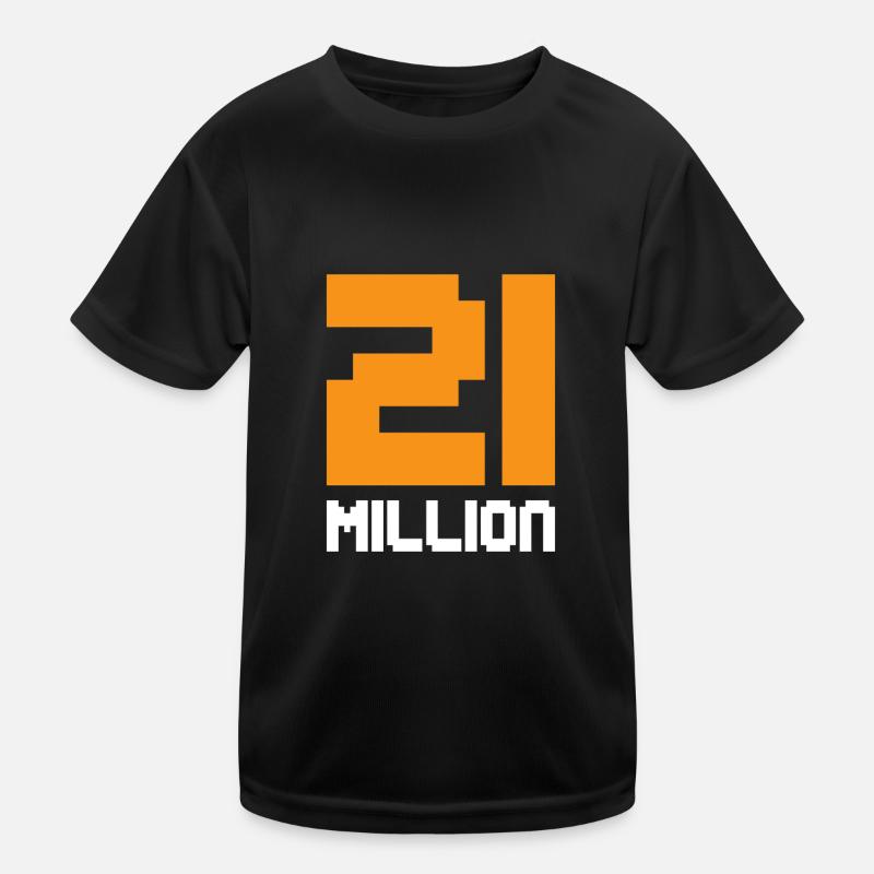 21 Millionen Bitcoin Kinder Funktions-T-Shirt
