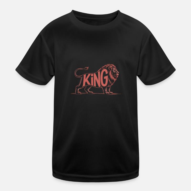 King - Cool Lion Logo T-shirt sport Enfant