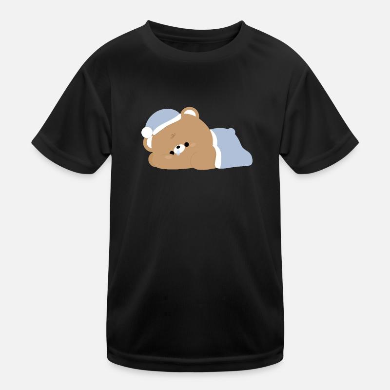 Ours brun fatigué T-shirt sport Enfant