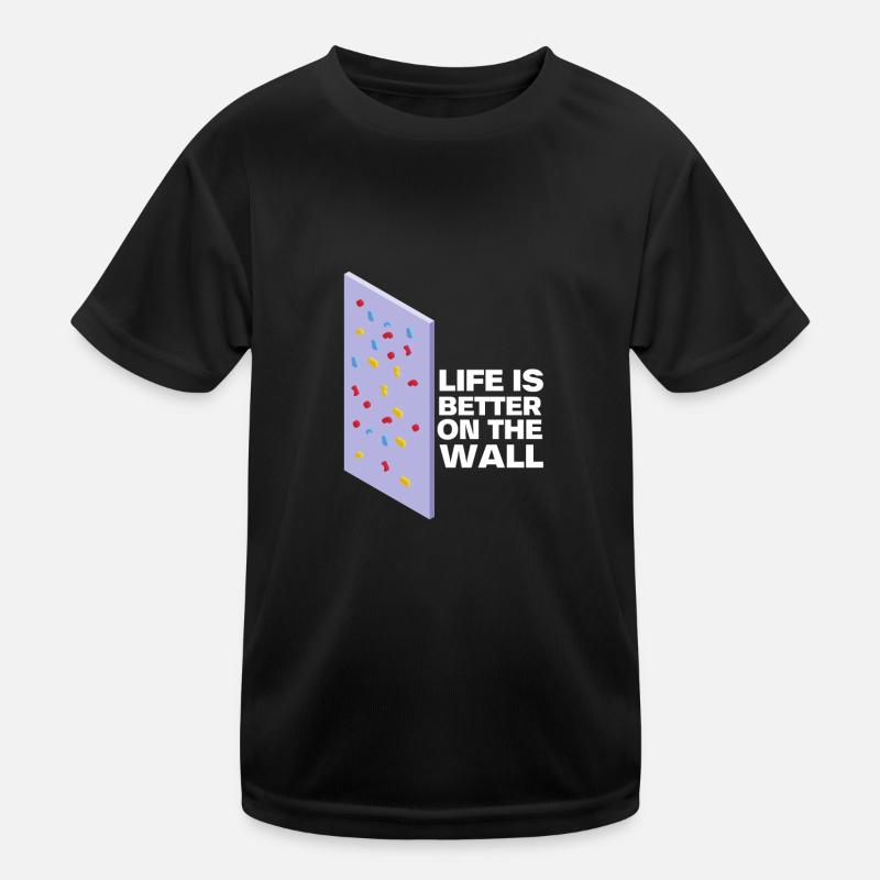 Wall Climbing Rock Climbing Kids Functional T-Shirt
