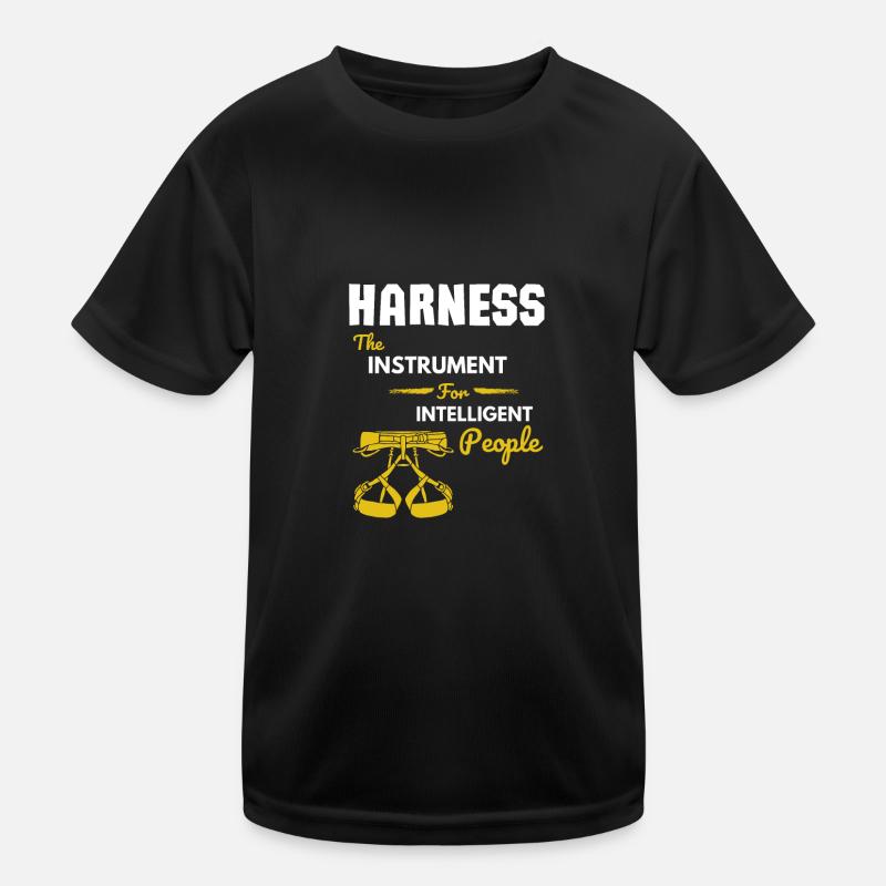 Rappelling Rock Climbing Kids Functional T-Shirt