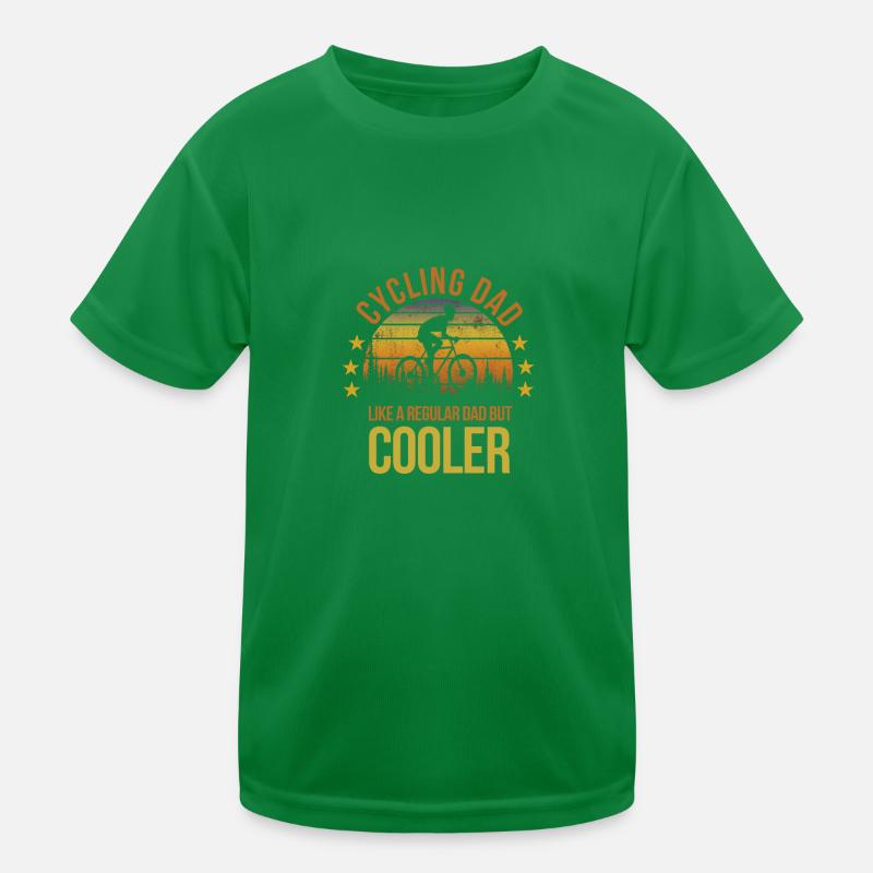Funny Cycling Dad Cool Cycler BMX Biker Fan Kids Functional T-Shirt
