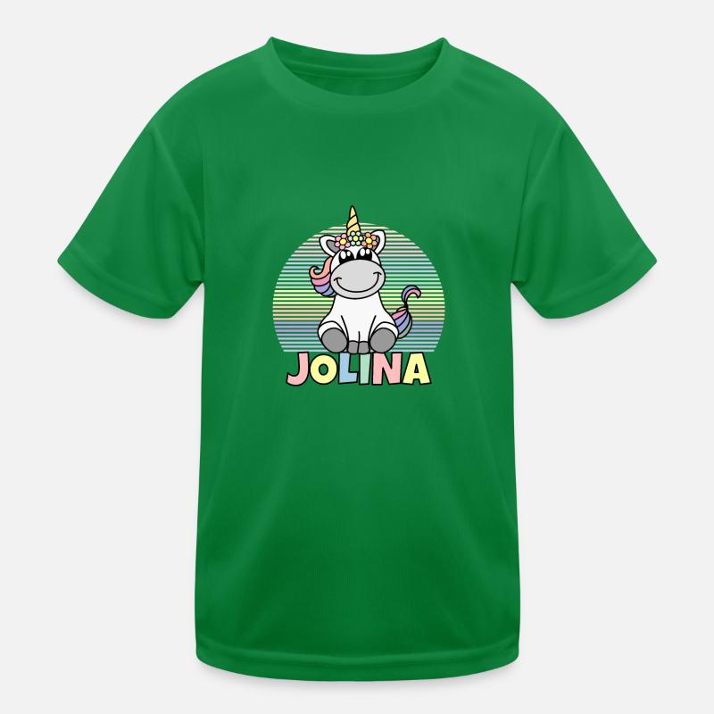 Nom de la licorne Jolina T-shirt sport Enfant
