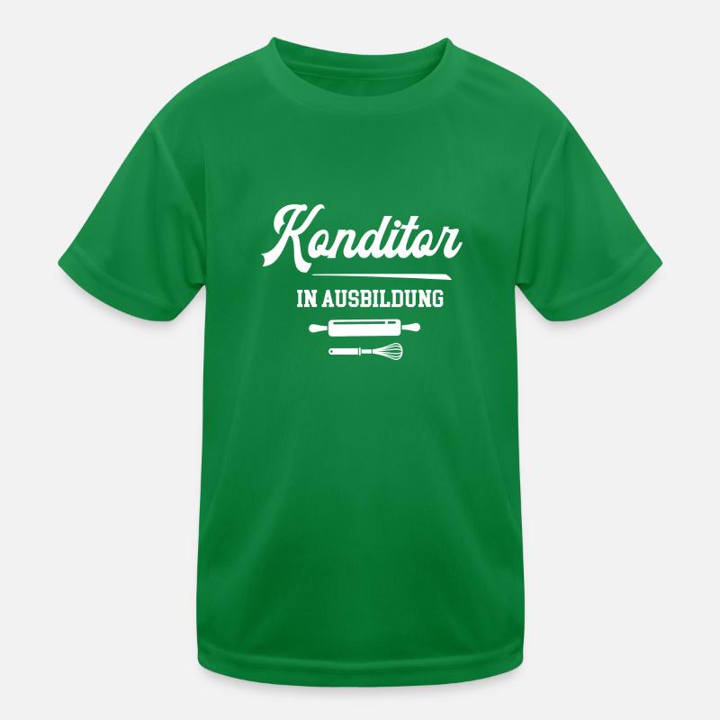 Konditor in Ausbildung Konditorausbildung Azubi Kinder Funktions-T-Shirt