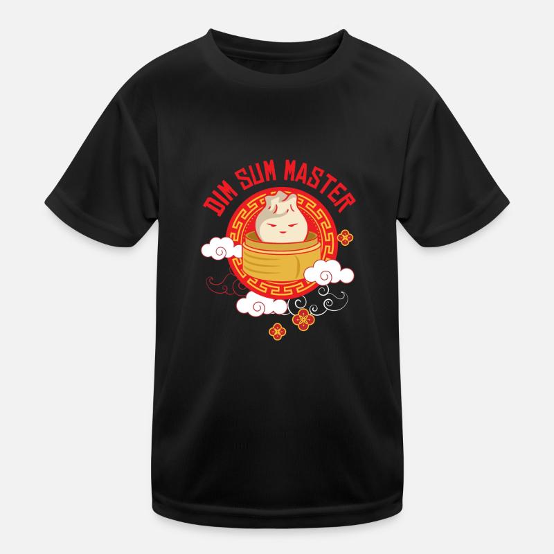 Dim Sum Master - Kids Functional T-Shirt - black