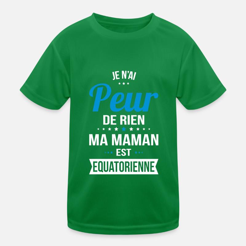 Je n'ai peur de rien ma maman est Equatorienne T-shirt sport Enfant