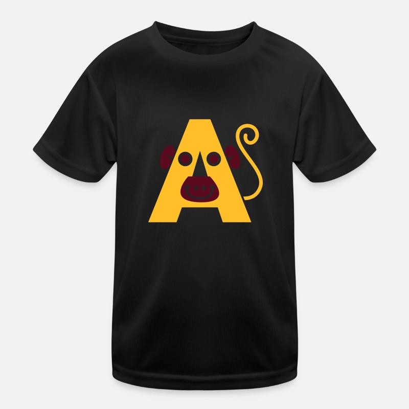 letter a Kinder Funktions-T-Shirt
