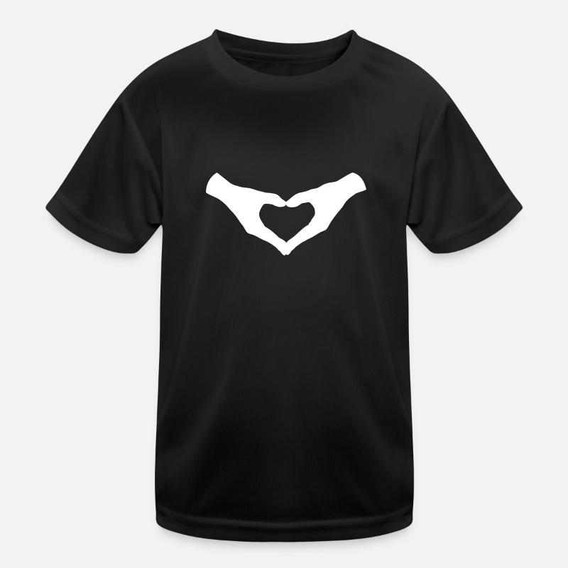 Herz Hände / Hand Heart 2 Kinder Funktions-T-Shirt