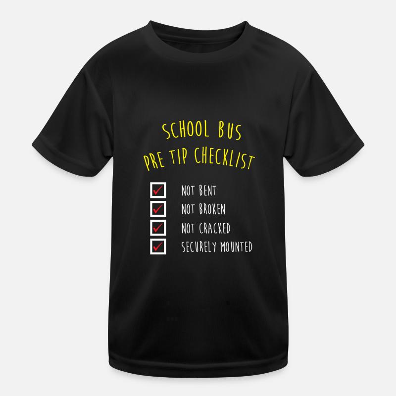 Schulbusfahrer Schulbus Kinder Funktions-T-Shirt