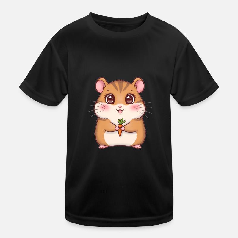 Tier Cartoon Hamster Kinder Funktions-T-Shirt