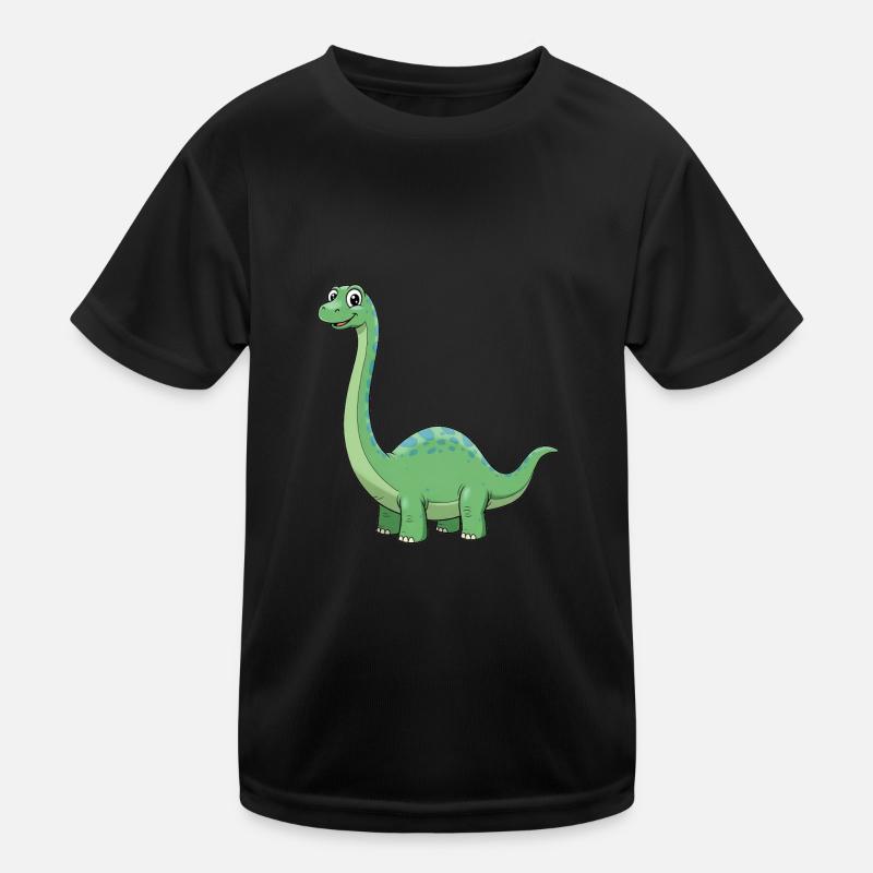 Dino Dessin Animé Diplodocus T-shirt sport Enfant